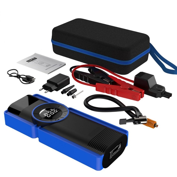 4 in One Portable Car Jump Starter 20000mAh with Air Compressor 12V Tire Inflato - Picture 2 of 9